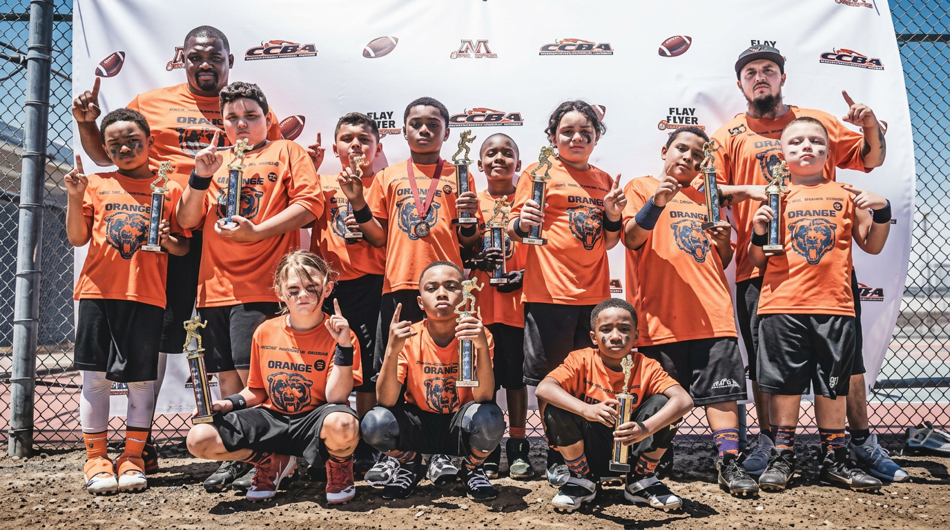 CFA competitive team with trophies